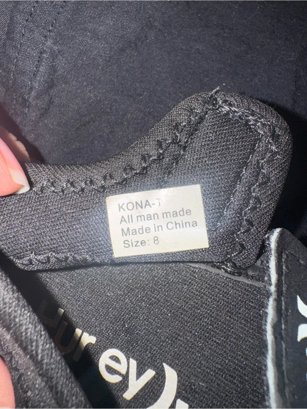 Hurley Kids Black Water Shoes with White Logo